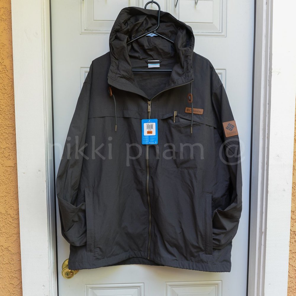 NWT Columbia Men's Peak Wheeler Lodge Windbreaker  IN GRAY - Picture 3 of 6
